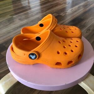 Orange Crocs
